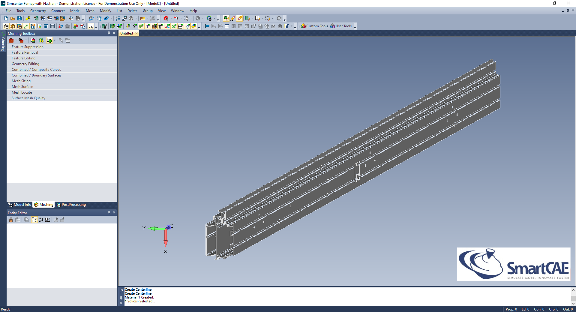 femap curve centerline