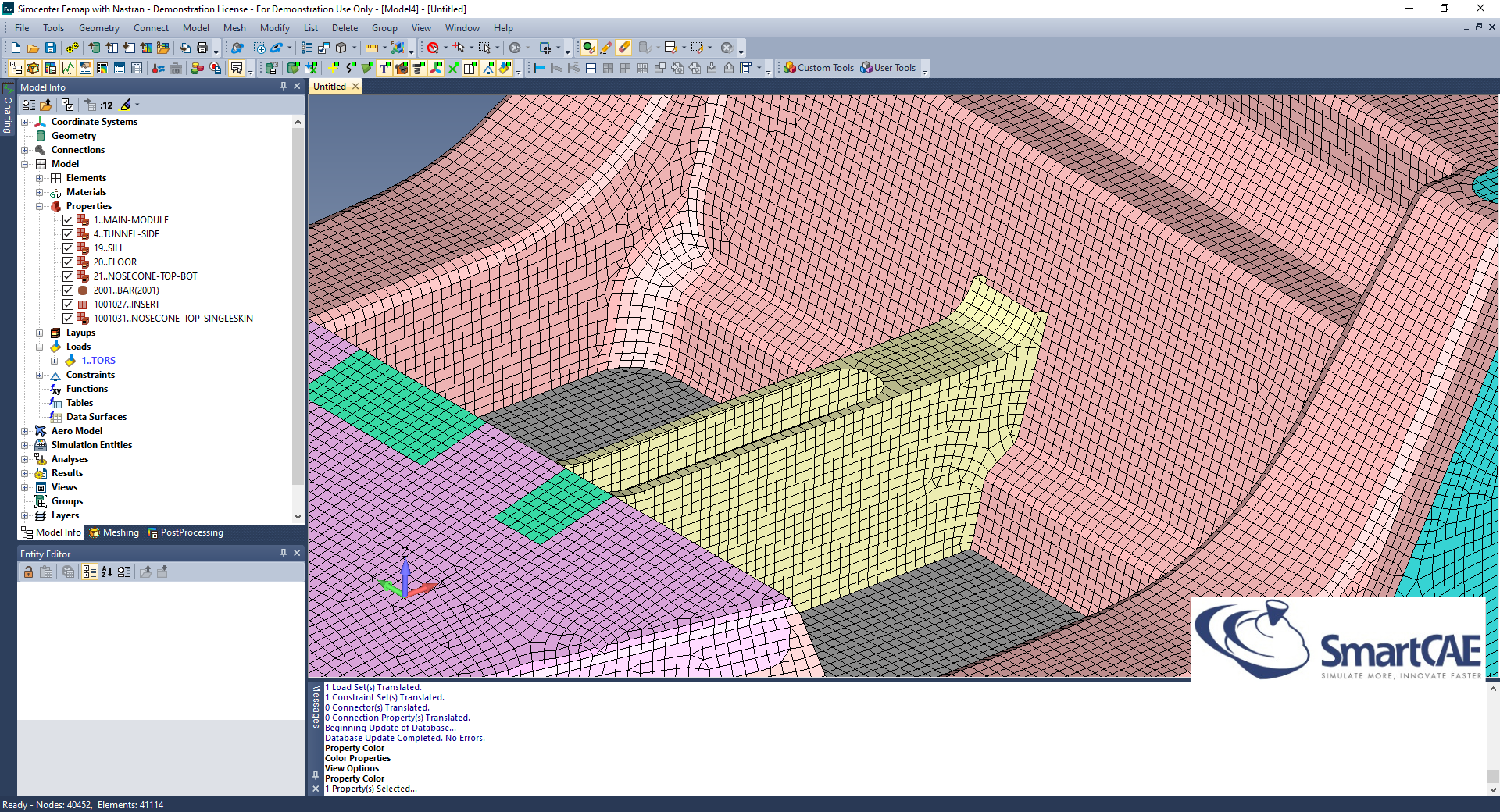 femap mesh-on-mesh