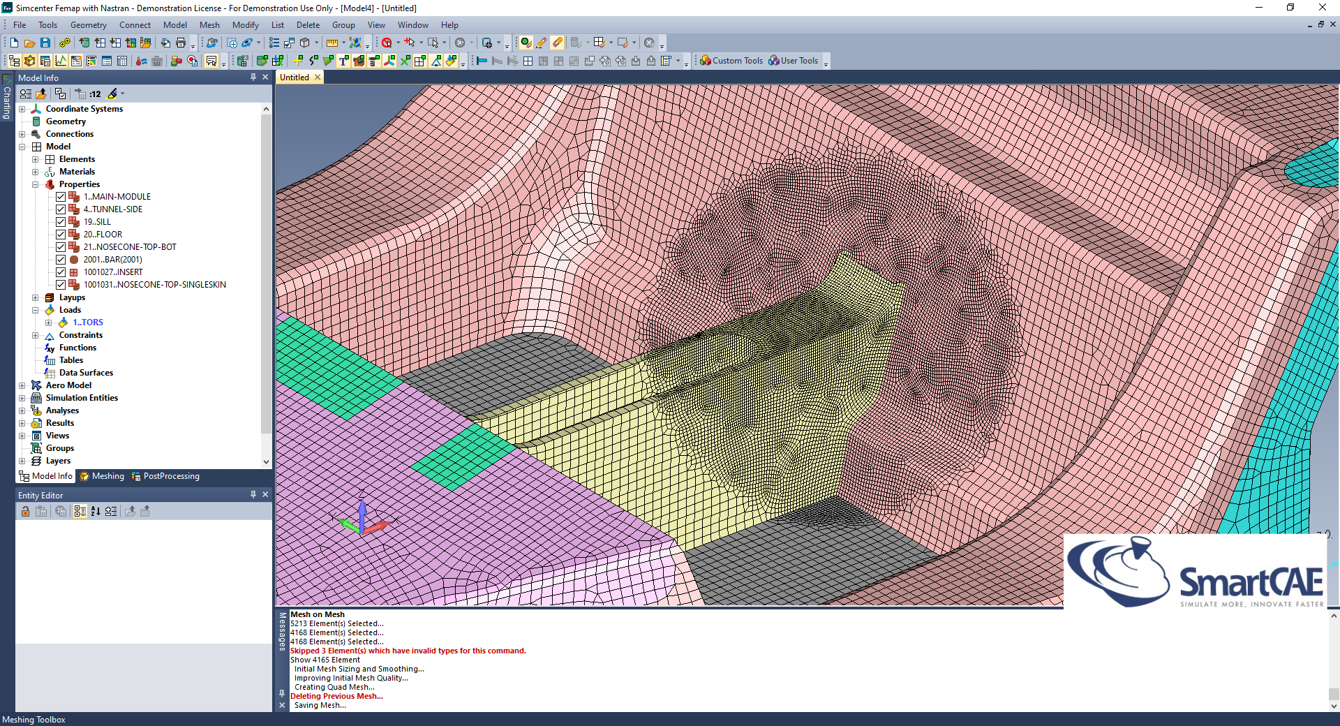 femap mesh-on-mesh