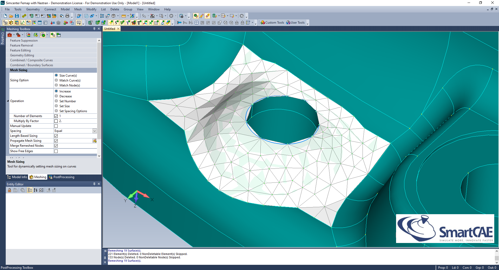 femap meshing toolbox combine boundary surfaces