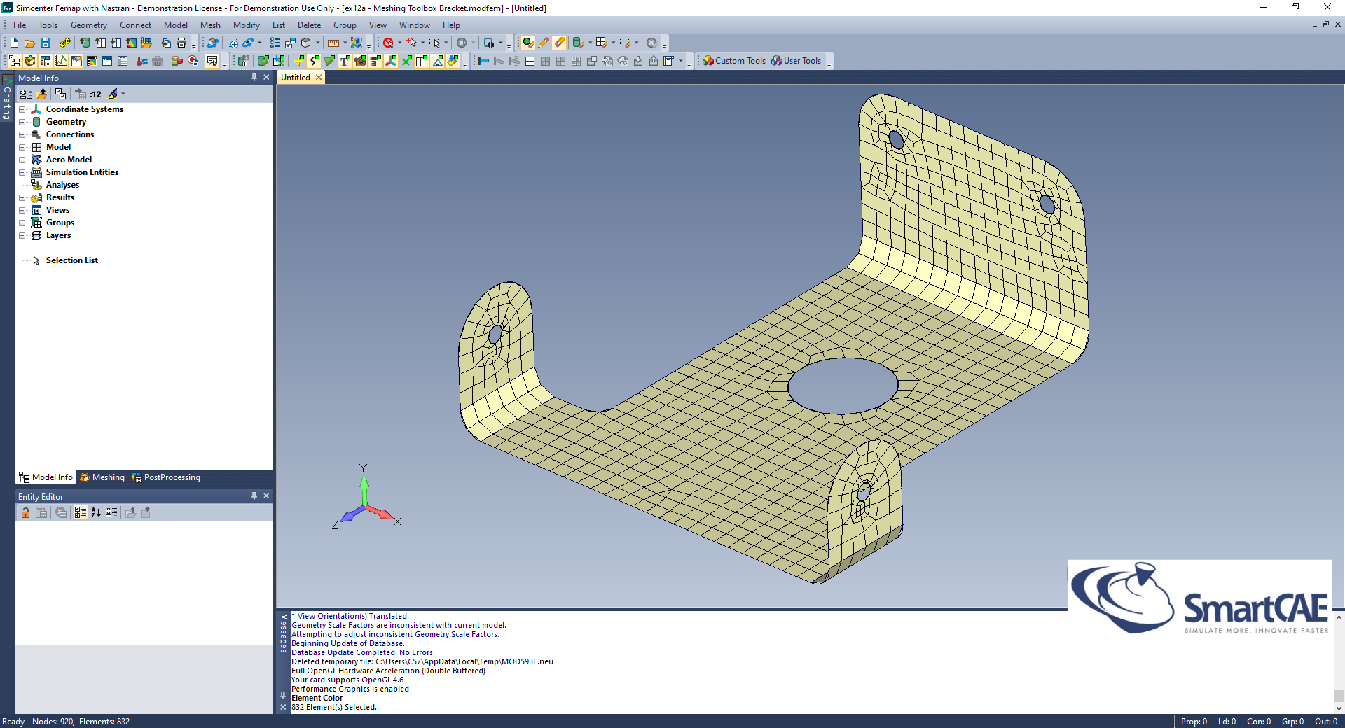 femap meshing toolbox washer shell