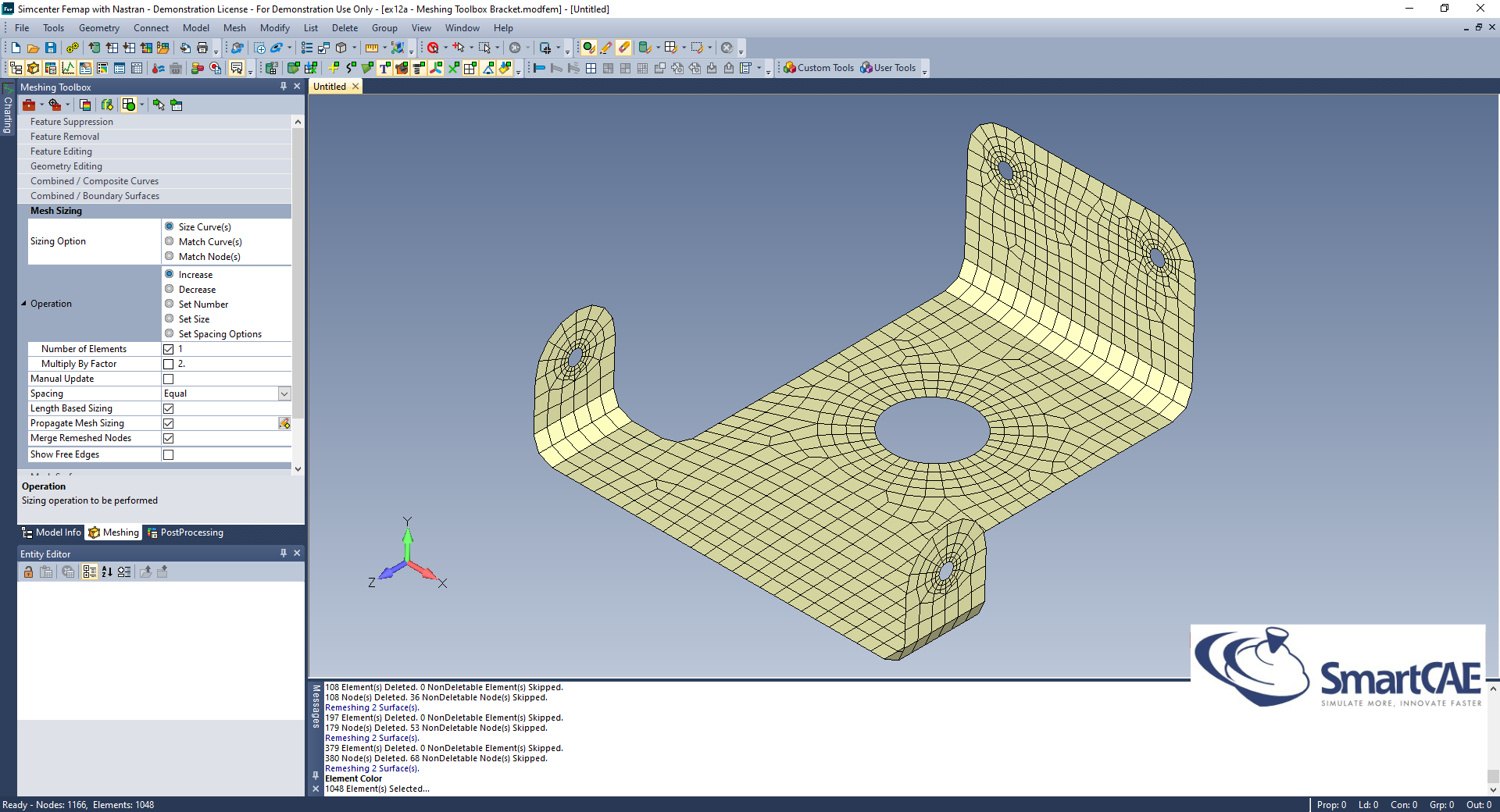 femap meshing toolbox washer shell