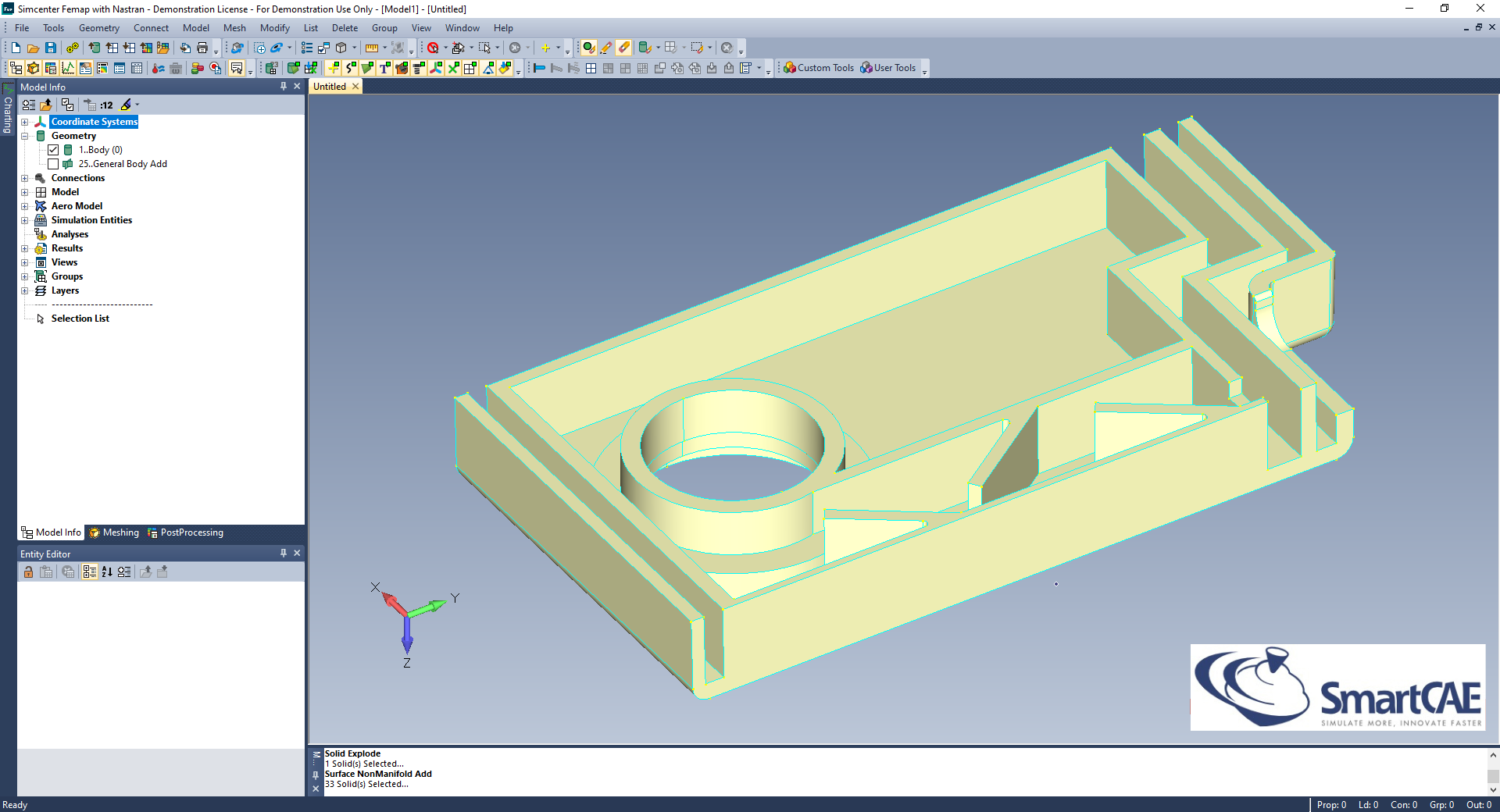 femap geometria midsurface