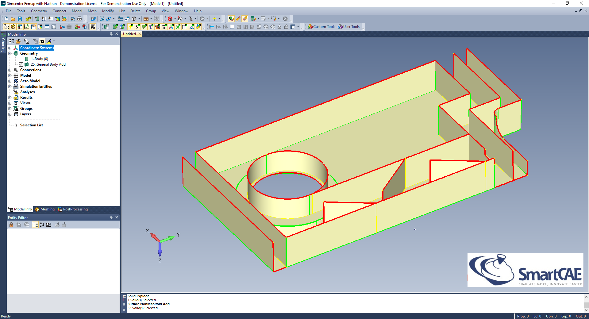 femap geometria midsurface