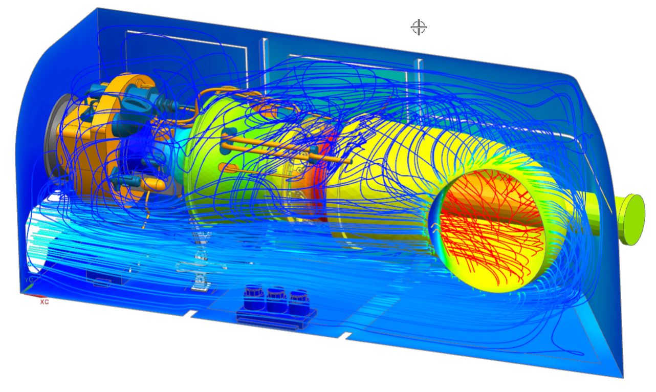 Visualizzazione dei risultati fluidodinamica CFD con Simcenter 3D
