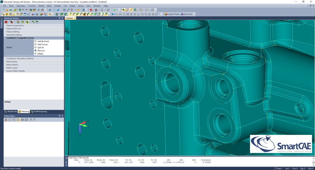 Hexa mesh bodies Femap