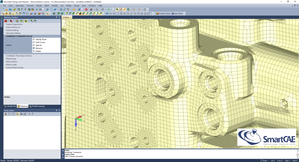 Hexa mesh bodies Femap