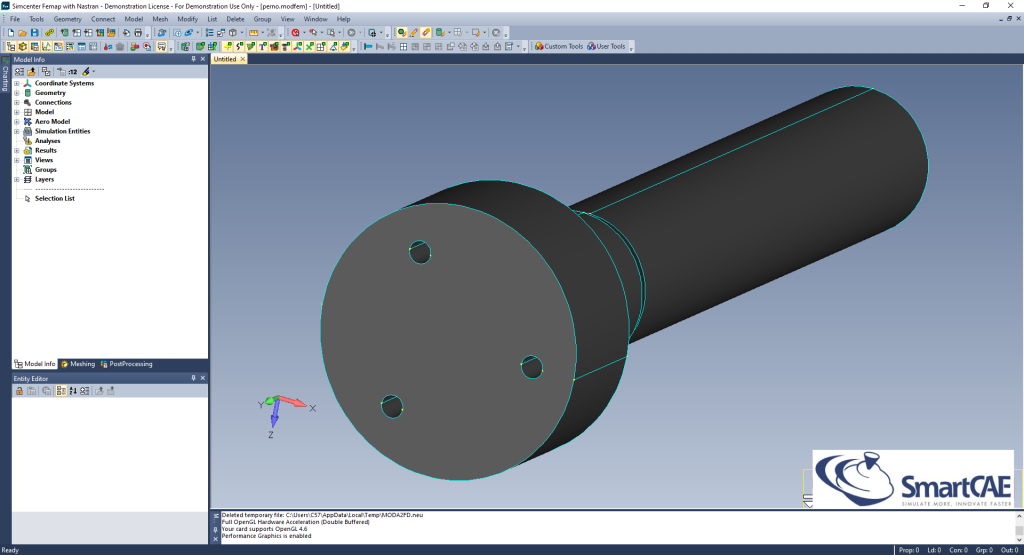 hexa mesh split solid femap