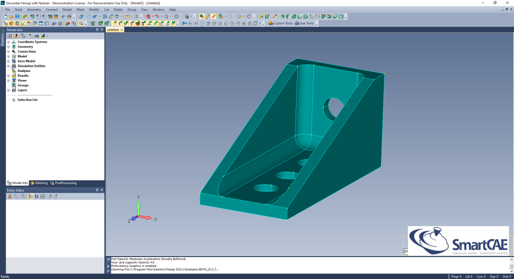 hexa mesh split solid femap