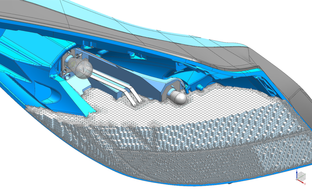 Griglia di tipo Immersed Boundary Method con Simcenter 3D